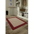 thumbnail image 2 of Mainstays Machine Washable Faux Sisal Brown Border Indoor Accent Rug Set, 3-Piece Set, 2 of 10