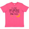 thumbnail image 3 of Inktastic I Love My Abuelo to the Moon and Back Youth T-Shirt, 3 of 5