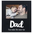 thumbnail image 2 of DAD - YOU MAKE LIFE MORE FUN black 4x6 keepsake frame - 4x6, 2 of 2