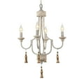 thumbnail image 1 of TOMIYA Distressed White Wood Chandeliers for Dining Room,4-Light French Country Lighting Fixtures for Bedroom Entryway Living Room Foyer Bathroom, 1 of 9