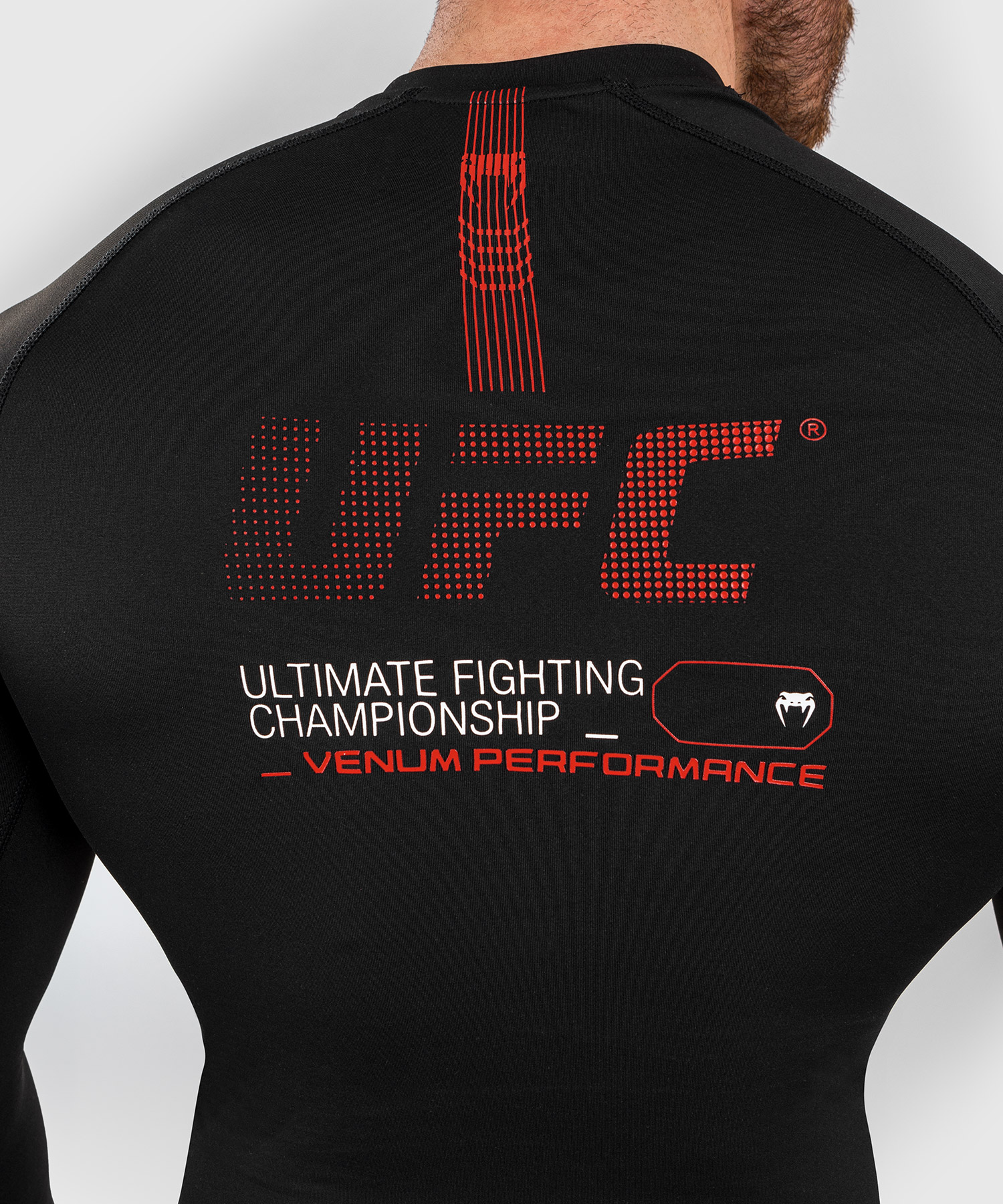 UFC ADRENALINE BY VENUM MEN’S FIGHT WEEK PERFORMANCE LONG-SLEEVE RASHGUARD - BLACK - XXL