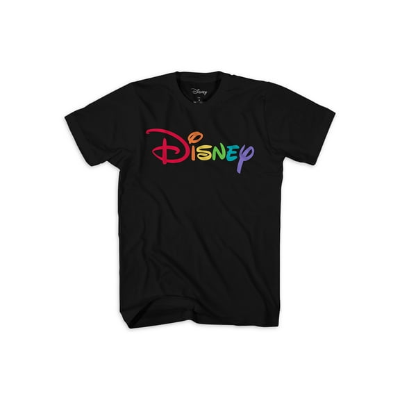 Disney Rainbow Logo Boys Short Sleeve T-Shirt, Sizes 4-18