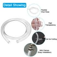 thumbnail image 4 of Uxcell Clear Vinyl Tubing, Flexible Plastic Pipe Tube Hose with 2 Clamps 1" ID x 1.18" OD x 6.5 Ft Length, 4 of 5