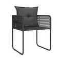 thumbnail image 3 of vidaXL 9 Piece Garden Dining Set Black, 3 of 4