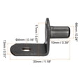 thumbnail image 2 of Uxcell Shelf Support Pegs L-Shaped Bracket Pegs Shelf Pin With Hole Gun-black 6mm, 2 of 5