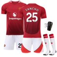 thumbnail image 1 of 2024 Mens Kids MOUNT 7# RASHFORD 10# ANTONY21# SANCHO 25# Football Soccer Jersey, 1 of 2