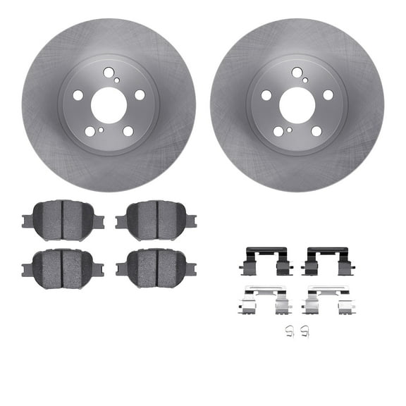 Dynamic Friction Company Front Brake Rotors with 5000 Advanced Brake Pads includes Hardware 6512-76401
