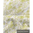 thumbnail image 6 of Sage Green Botanical Linen Curtain Valance for Bedroom/Bathroom/Kitchen/Living/Dining Room Window,Painted Floral Pastoral Country French Leaves Pocket Topper Drapes Decorative Cafe Drapery 60"x18", 6 of 6