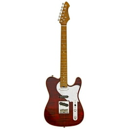 ARIA Pro II Aria Elecord エレアコレッド Aria Pro II Electric Guitar Metallic Red Shade - Walmart.com