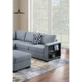 thumbnail image 2 of LiviNest 4pc Sectional Sofa Set Gray Boucle: L-Shaped Couch with Built-in Shelves & Ottoman - Contemporary Living Room Furniture for Small Spaces & Home Office, 2 of 6