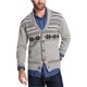thumbnail image 1 of Suéter cárdigan Fair Isle resistente a la intemperie para hombre, gris, grande, 1 of 1
