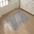 thumbnail image 3 of ODIKA 3'x5' Washable Area Rug Non-Slip, Flatweave, Easy Care Grey Vintage Boho Faded Trailing Vine Distressed Scrollwork Large Flowing for Hallway, Laundry Room, 3 of 7