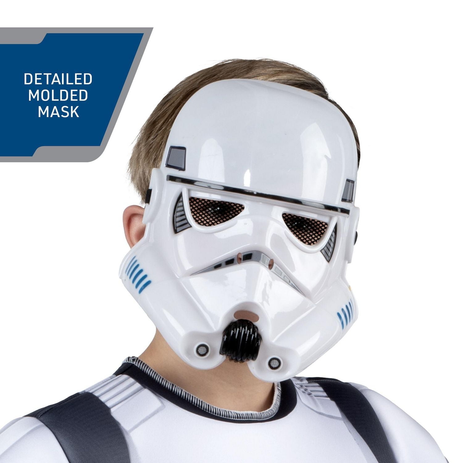COSTUME STAR WARS STORMTROOPER QUALUX (ENFANT) - Combinaison Qualux avec demi-masque 3D