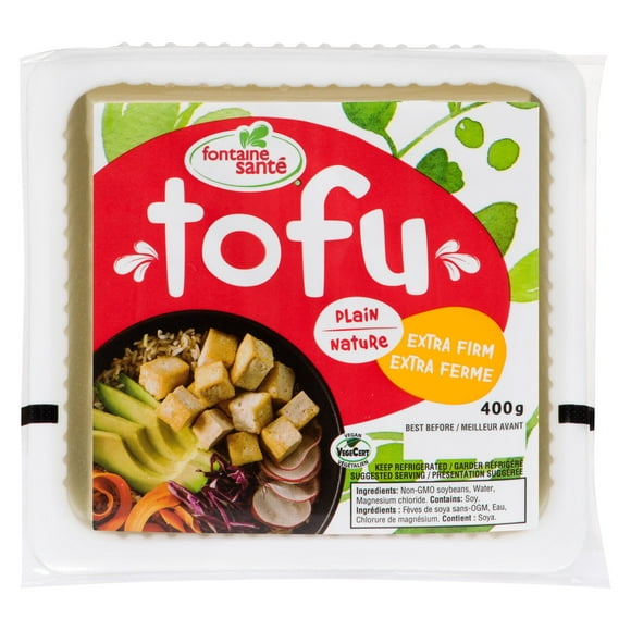 Fontaine Santé Extra Firm Plain Tofu, 400 g