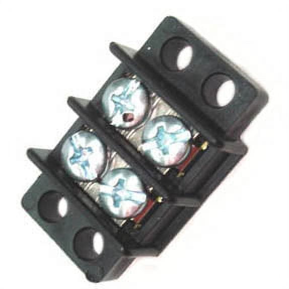 13-1402 - TERM BLOCK 2P FLUSH 2Rrow 6-32 22-14AWG 30A/300V 9.5MM Pas