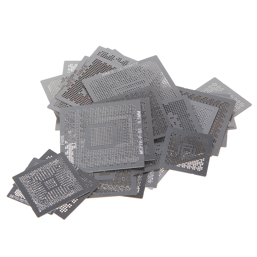 GENEMA 36Pcs/set Graphics Card Stencils BGA Reballing Stencil for