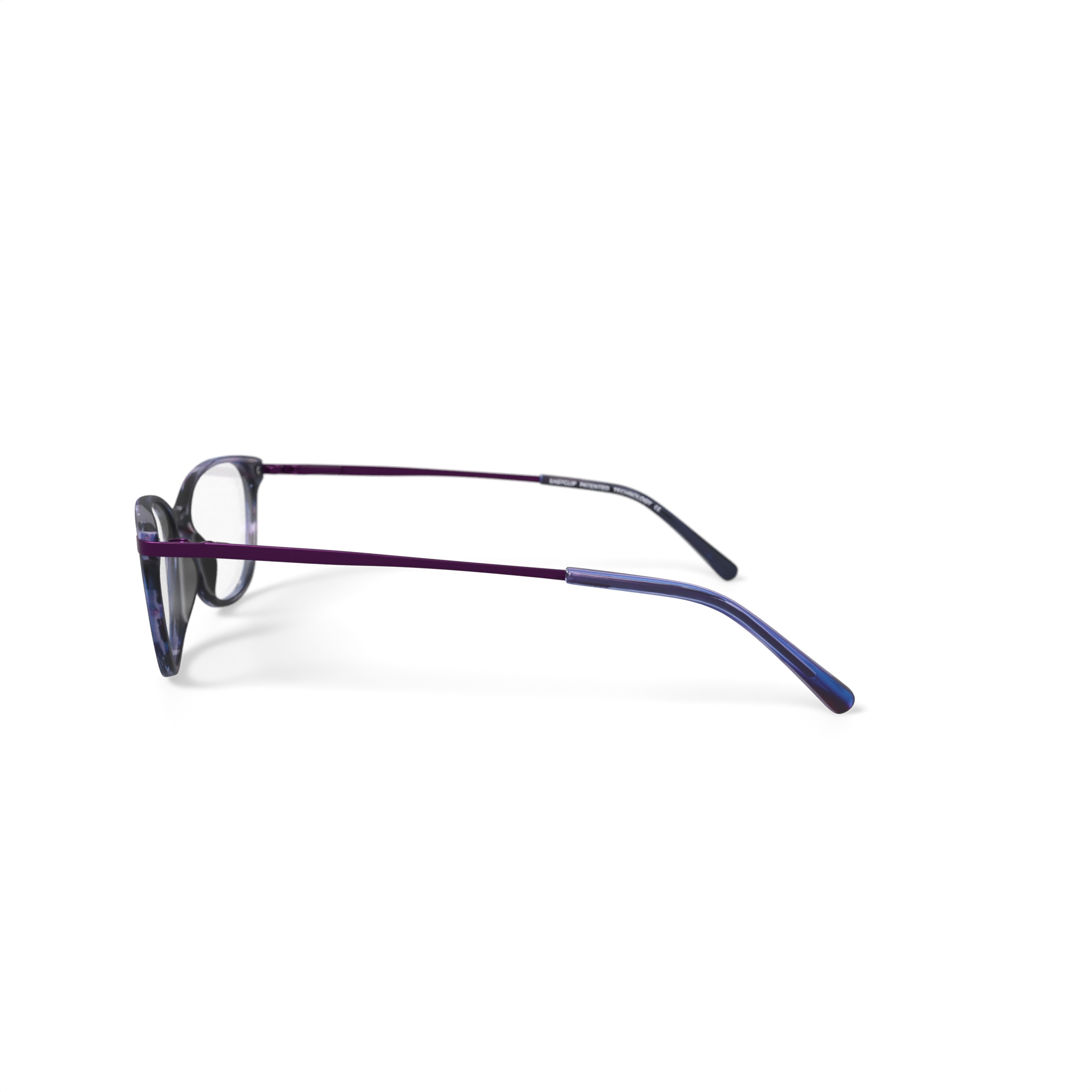 EasyClip Women's TK1183 Oval Prescription Eyeglasses with Case, Blue