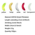 thumbnail image 2 of 100Pcs Lifelike Fish Tackle Smell Worms Simulation Fishing Lures Worm Maggot Bread Bug Bait Maggot Gru YELLOW, 2 of 8