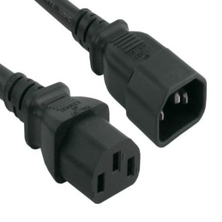 SANOXY Cables and Adapters; 10ft 14 AWG Computer Power Extension Cord (IEC320 C13 to IEC320 C14)