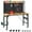 48"L, variant on 48'' Adjustable Heavy Duty Rolling Workbench - 1600 Lb Load Capacity, Wooden Desktop with Pegboard, AC/USB Outlet, Hooks & Shelf for Garage/Workshop/Home