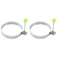 thumbnail image 2 of Round Egg Ring, 2 Pcs Non-Stick Egg Rings with Heat-Resistant Handles, Fun Shapes for Breakfast, By VINOIC, 2 of 5