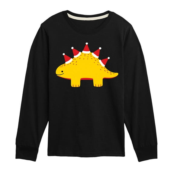 Instant Message - Christmas Dino  - Kids Long Sleeve Tee
