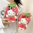 thumbnail image 6 of Cute Strawberry Kitty 3D Silicone Cartoon Girly Phone Case Shockproof Protective Cover for iPhone 17 16 Pro Max 17 Air 11 12 13 14 15 Plus, 6 of 9