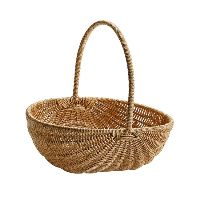 Cesta tejida multifuncional de mimbre BLESIY organizador tejido 29,5 cm x 29 cm