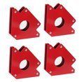 thumbnail image 2 of Juego de 4 soportes de soldadura magnéticos con imán fuerte y flecha, herramientas de construcción multiángulo, M 50 libras, 2 of 12