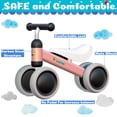 thumbnail image 2 of Avenor Baby Balance Bike Toys for 1 Year Old Gifts Boys Girls 10-24 Months Kids Toys Toddler Best 1st Birthday Girl Boy Gift Children Walker Baby Walker No Pedal Infant 4 Wheels Bicycle, 2 of 5