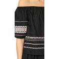 thumbnail image 3 of LoveShackFancy Women's Off-The-Shoulder Frida Top XS Black, 3 of 3