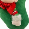thumbnail image 5 of Christmas Stockings 18 Inch Large Christmas Stockings for Gifts for Boy & Girl Perfect Xmas Decor for Home and Christmas Parties Green/ Christmas Elf Large Socks Decoration Sn2411B, 5 of 8