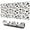 White Cow Floral, variant on Long Mouse Pads for Desk,White Cow Bow Pattern Desk Mats on Top Of Desks, Desk Mouse Pad Extra Large with 3mm Non-Slip Base and Stitched Edge for Gaming,Office,Work,Home 31.5"x11.8"