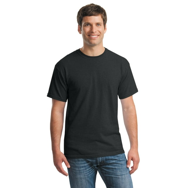 Gildan T-Shirt Col Rond en Coton Épais à Manches Courtes pour Hommes - 5000