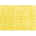 thumbnail image 1 of Ahgly Company Machine Washable Indoor Rectangle Persian Yellow Traditional Area Rugs, 7' x 9', 1 of 4