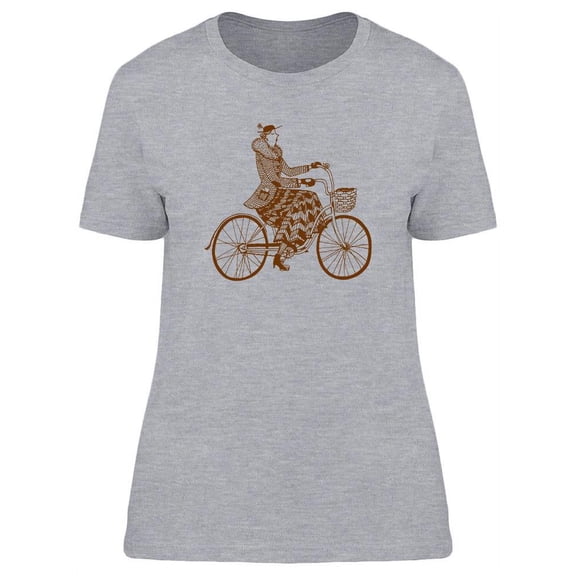 Retro Hand Drawn Lady T-Shirt Women -Image by Shutterstock, Female Medium