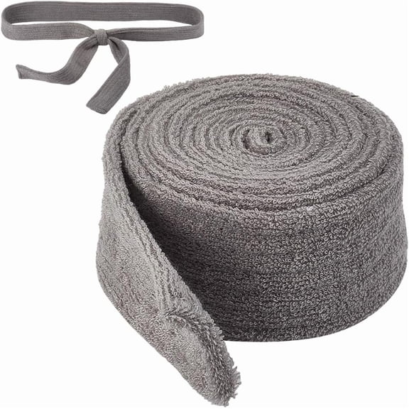 1 pc Plush Bathrobe Belt Replacement 71.26 x 2 Inch Gray Unisex Soft Terry Pajamas Bath Robe Tie Waist Flannel Belts Replacements