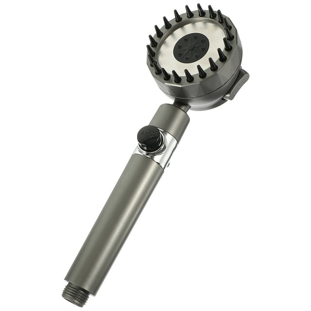 KAKOWELY Removable Shower Head with ABS Material for Comfortable Bath Use Grey Compact Size,10.24"X2.95"X2.76"