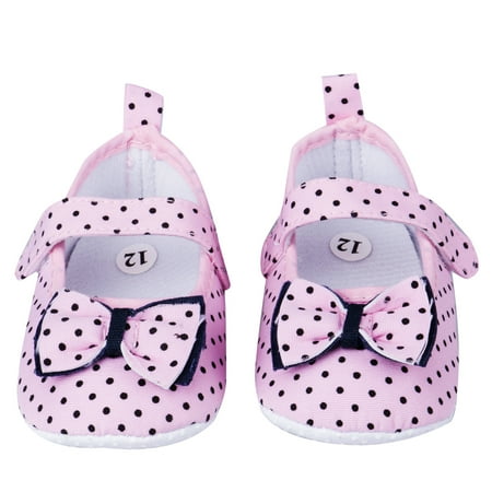 

Baby Girls Soft Crib Shoes Newborn Infants Prewalker Sole Sneakers 0-18M