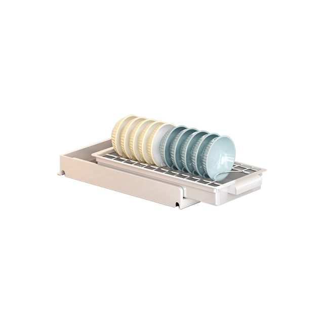 Usloyux Over-The-Door Drying Rack, Heavy-Duty Slide-Out Pantry Drawer Organizer, Adhesive Film Mounted Drainboard Rack For Kitchen Cabinet Bathroom Sink, Space-Saving Dish Sponge Brush Holder,