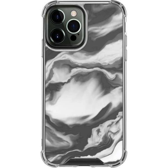 Skinit Grey Marble Ink iPhone 14 Pro Max Clear Case