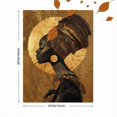 thumbnail image 3 of UXIEQU African Queen Portrait Canvas Wall Print 15.75x11.81 Inches, 3 of 8
