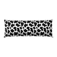 thumbnail image 2 of Easygdp Cow Print Black White Long Body Pillowcase - Super Soft Microfiber Body Pillow Case - Envelope Closure, Cool, Anti-Fading- 20x54 in, 2 of 8