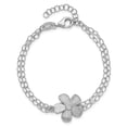 thumbnail image 4 of SS RH-plat Radiant Essence Pol/Scratch CZ w/1in ext. Bracelet, 4 of 5