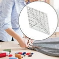 thumbnail image 2 of WINDLAND Multifunctional Sewing Ruler Fabric Cutting Ruler Acrylic Quilters Ruler 60 Degree Quilting Template Ruler, 2 of 10