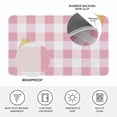 thumbnail image 3 of Pink Plaid Door Mat Indoor Outdoor, Spring Farmhouse Buffalo Checkered Non Slip Welcome Mat with Rubber Backing, Absorbent Fabric Front Door Mats Entryway Rug for Home Patio Entrance 20"x31.5", 3 of 8
