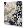 thumbnail image 2 of Designart "Monochrome Wonders Of The Coral Reef IV" Coastal Coral Under Water Canvas Wall Art, 2 of 7