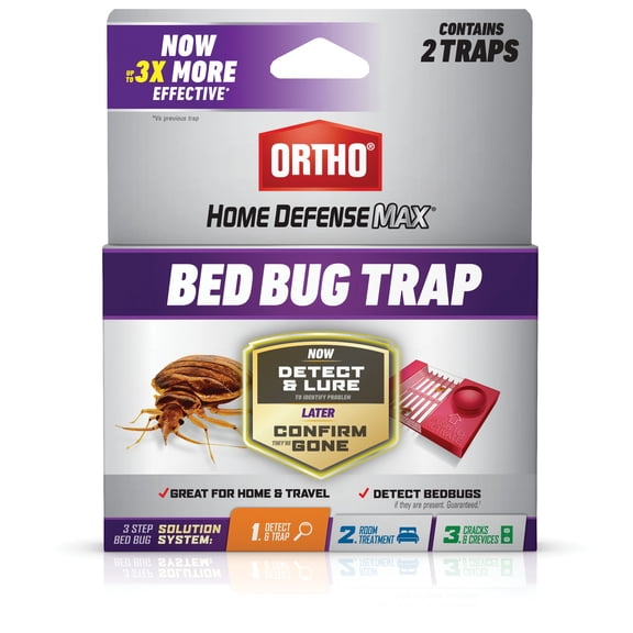 Ortho Home Defense Max Bed Bug Trap Indoor Pesticide-Free, 2-Pack