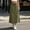 *a-Army Green, variant on Binmer Women's High Waisted Cargo Midi Skirt,Elastic Waist Casual Skirt with Pockets a-Army Green,Women's Plus L