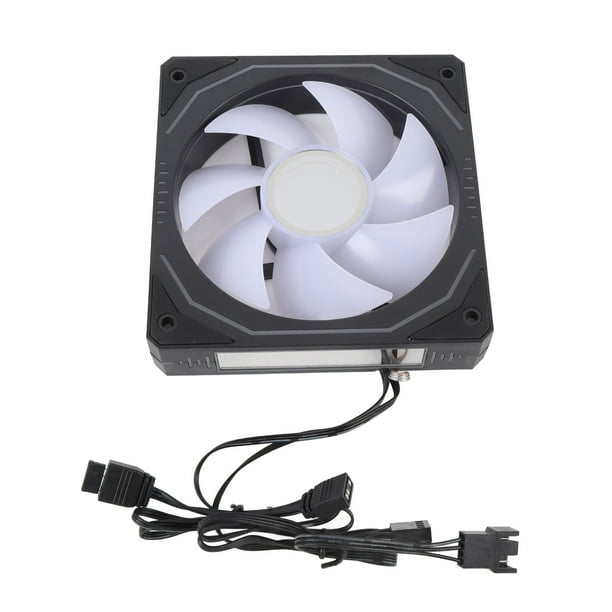 Ventilador De Caja De Computadora ARGB De 120 Mm, Ventilador De Computadora Silencioso De 3 Pin Pwm, Velocidad Ajustable De 800 A 1800 Rpm